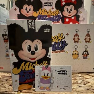 Pop Mart Mickey Family Cute Together Keychain